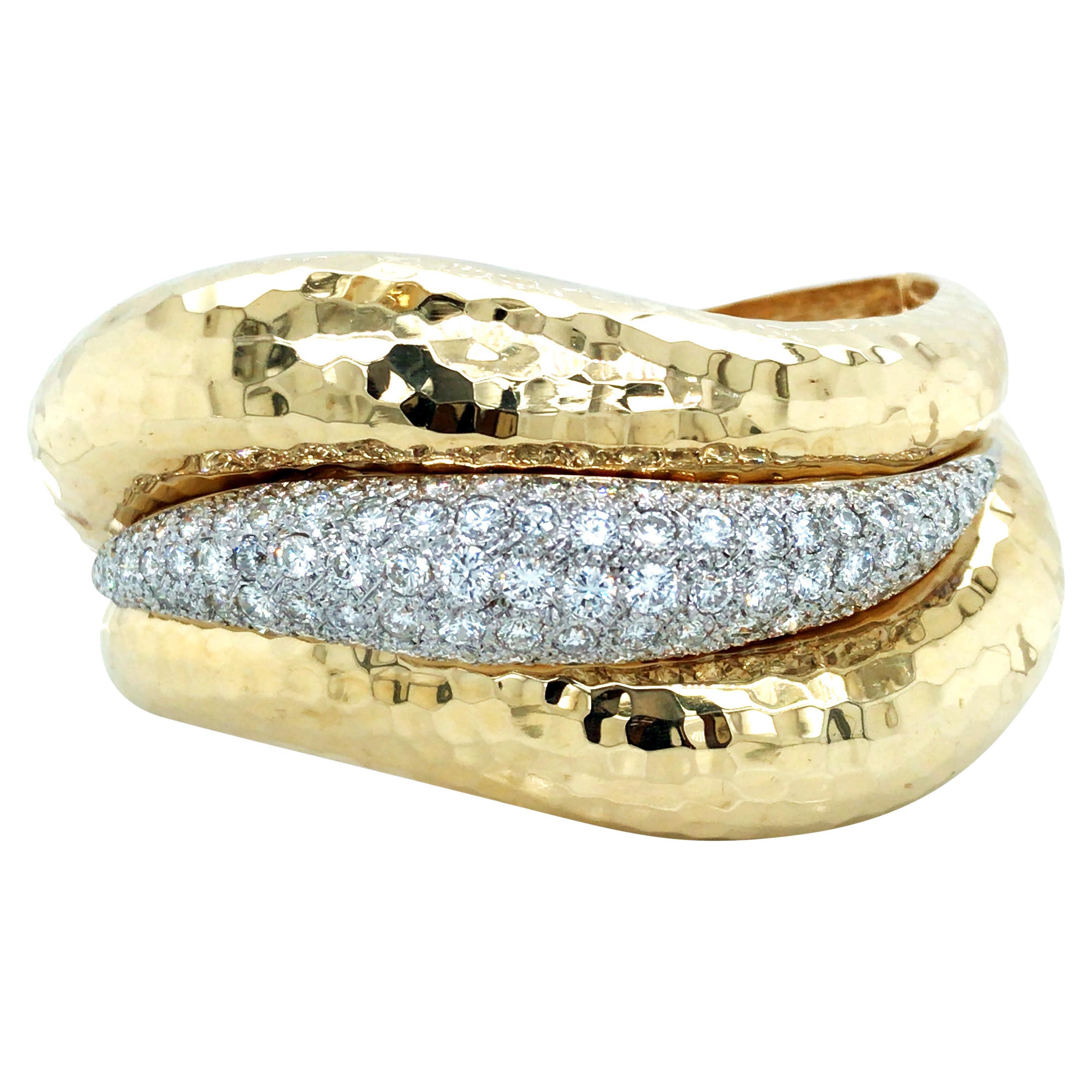 14K Gold Stackable Bangle For Sale at 1stDibs