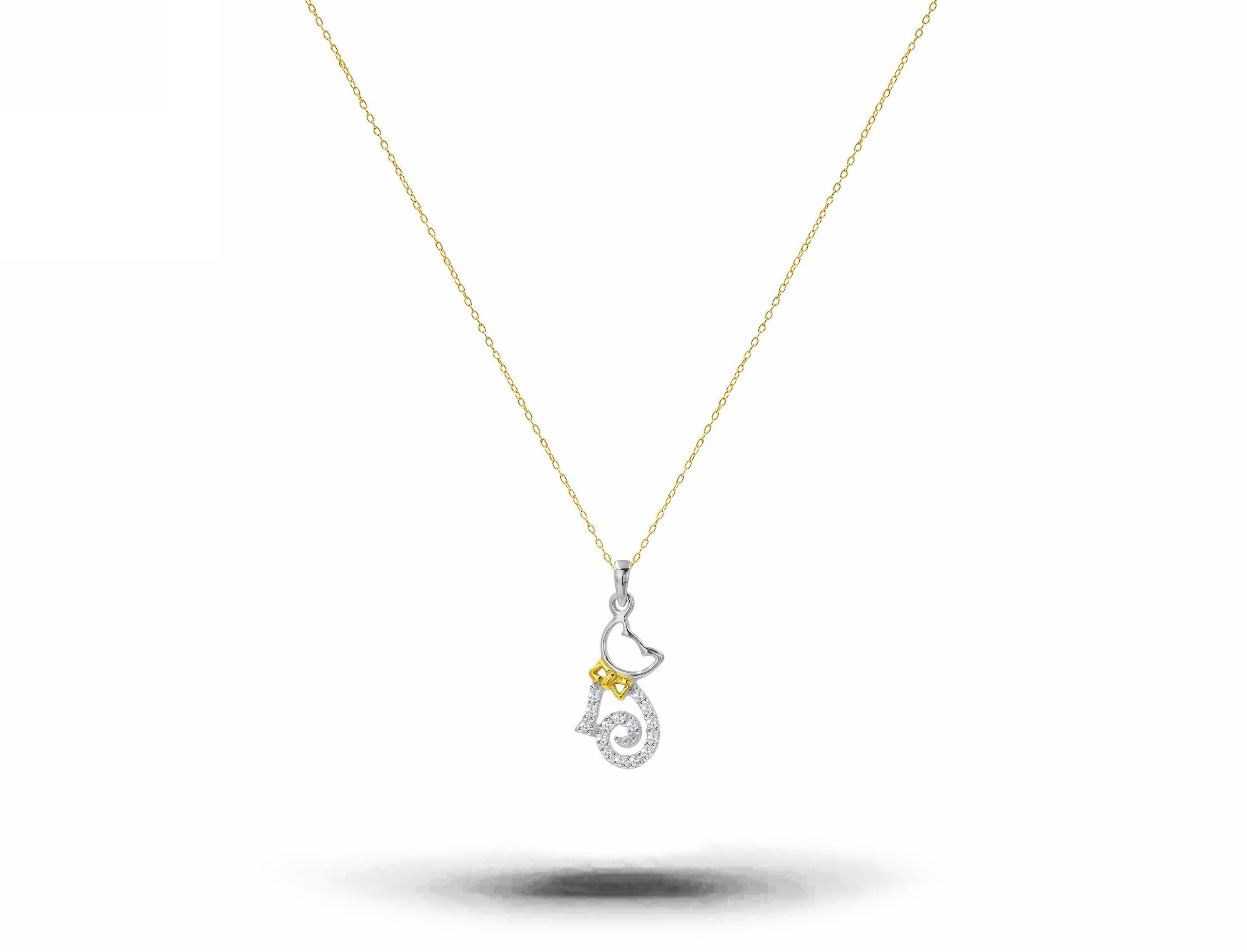 cute white gold necklace