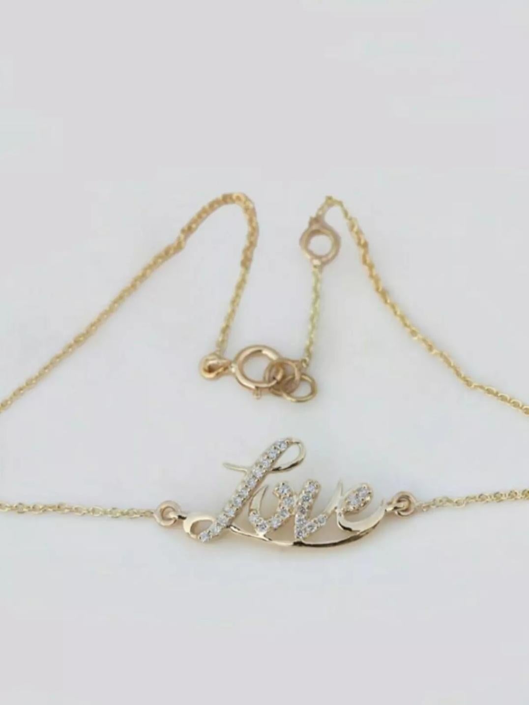 Art Deco 14K Gold Diamond Charm Bracelet Jewelry Natural Diamond Birthday Gift For Women. For Sale