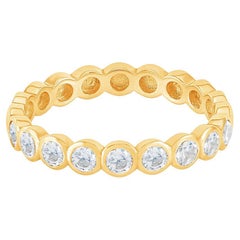 Anillo Media Eternidad Dotty de Oro de 14k y Diamantes - 0,25ct