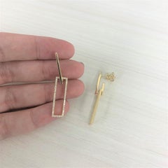 14k Gold & Diamond Earrings