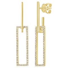 Boucles d'oreilles en or 14k et diamants