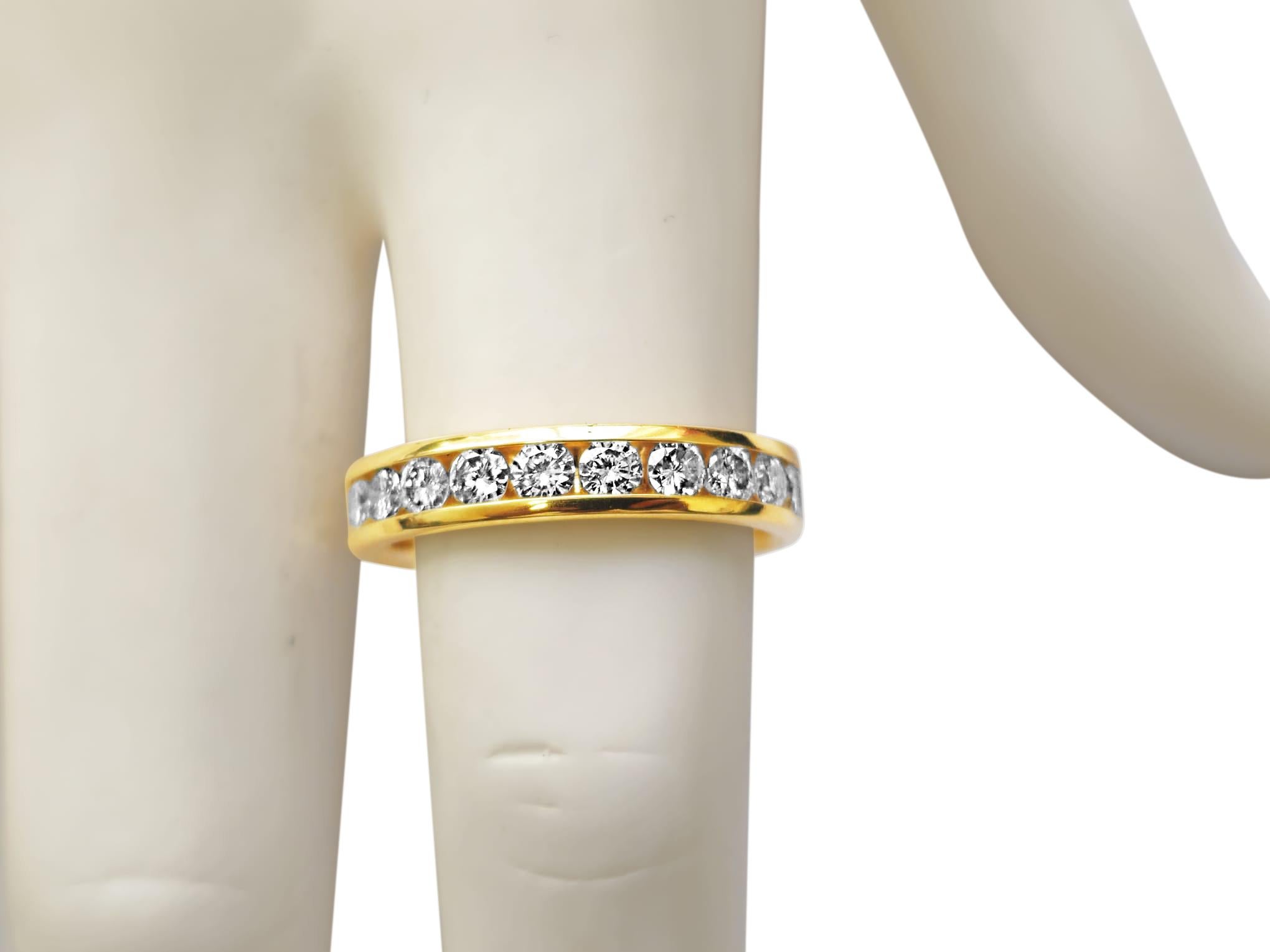 14k Gold & Diamond Engagement Band Ring For Sale 1