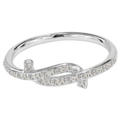 Anillo de compromiso de diamantes de oro de 14 quilates Anillo de nudo de diamantes Anillo de boda