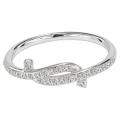 14k Gold Diamant-Verlobungsring mit Diamant-Knotenring