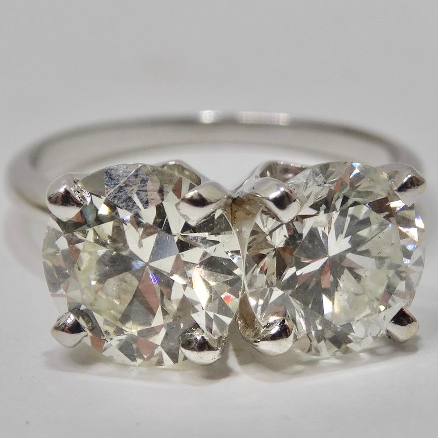 Verlobungsring aus 14 Karat Gold mit Diamanten für Damen oder Herren im Angebot