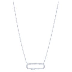 14K White Gold & Diamond Gazebo Collection Necklace (0.28 Ctw)