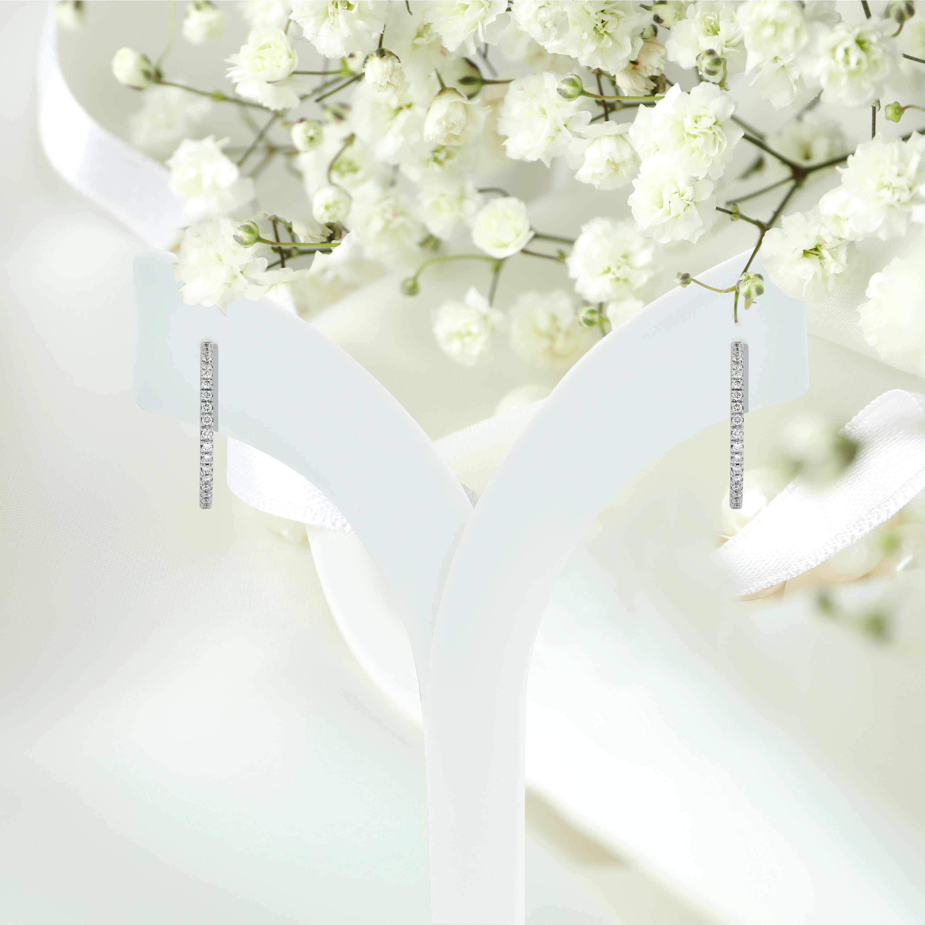 diamond half hoop earrings