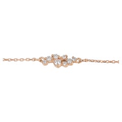 14k Gold Diamant-Tennisarmband Milky Way, 14k Gold Milky Way