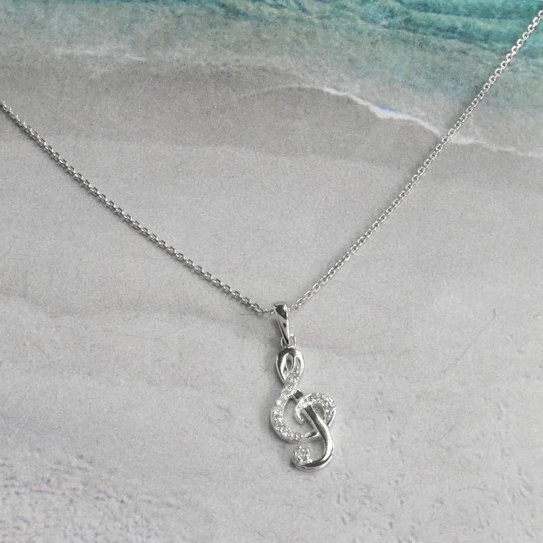 tiffany music note necklace