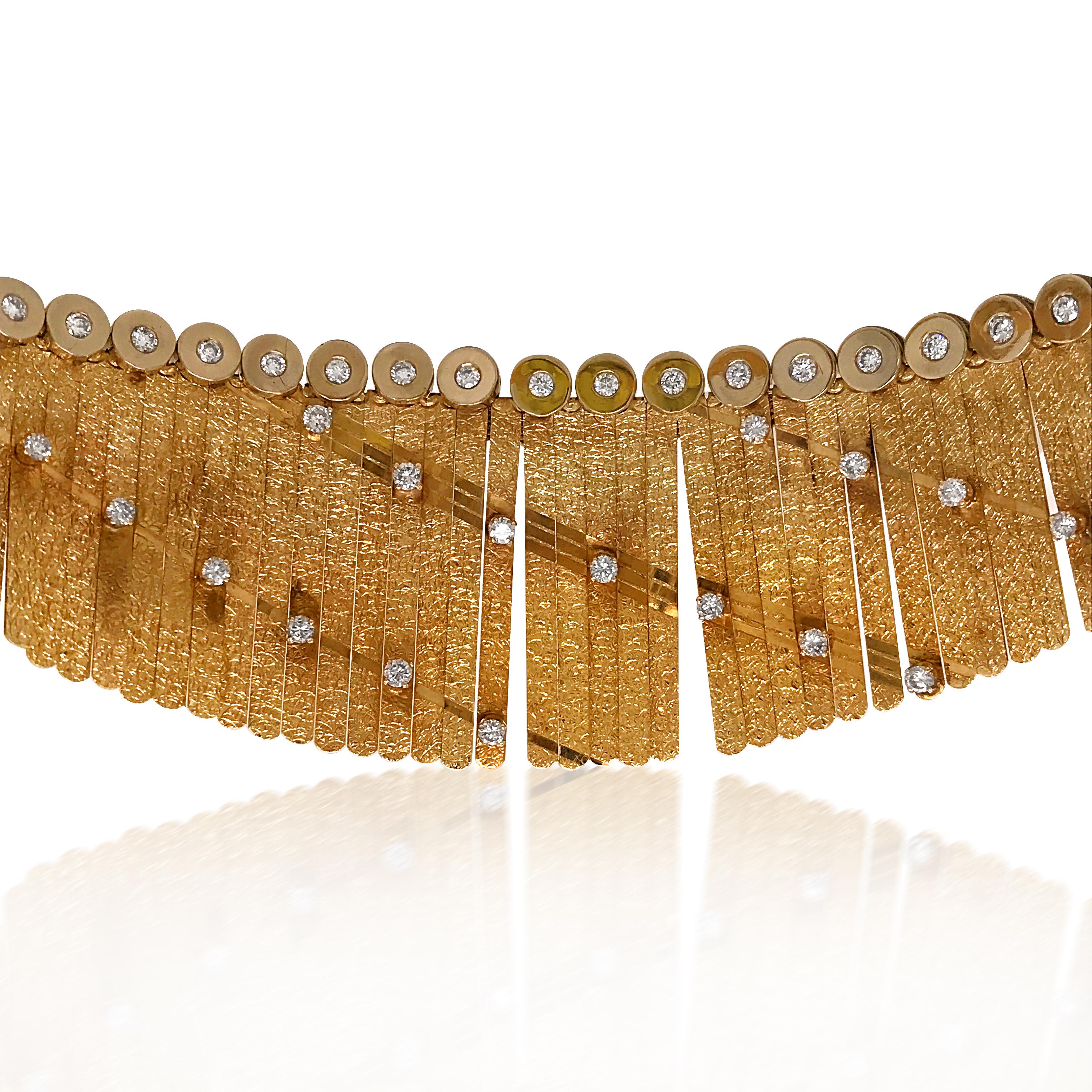 Women's or Men's 14K Gold Diamond Necklace