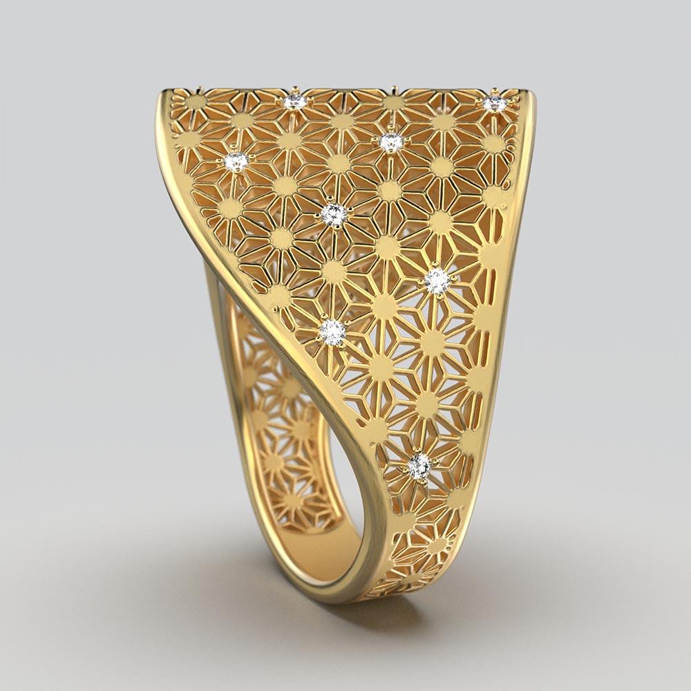 En vente :  Bague en or 14 carats fabriquée en Italie par Oltremare Gioielli Italian Fine Jewelry 3