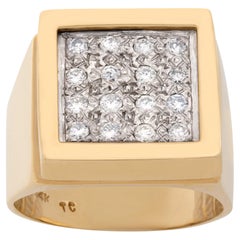 14K Gold Diamond Ring with Approx 1ct of Round Cut Diamonds