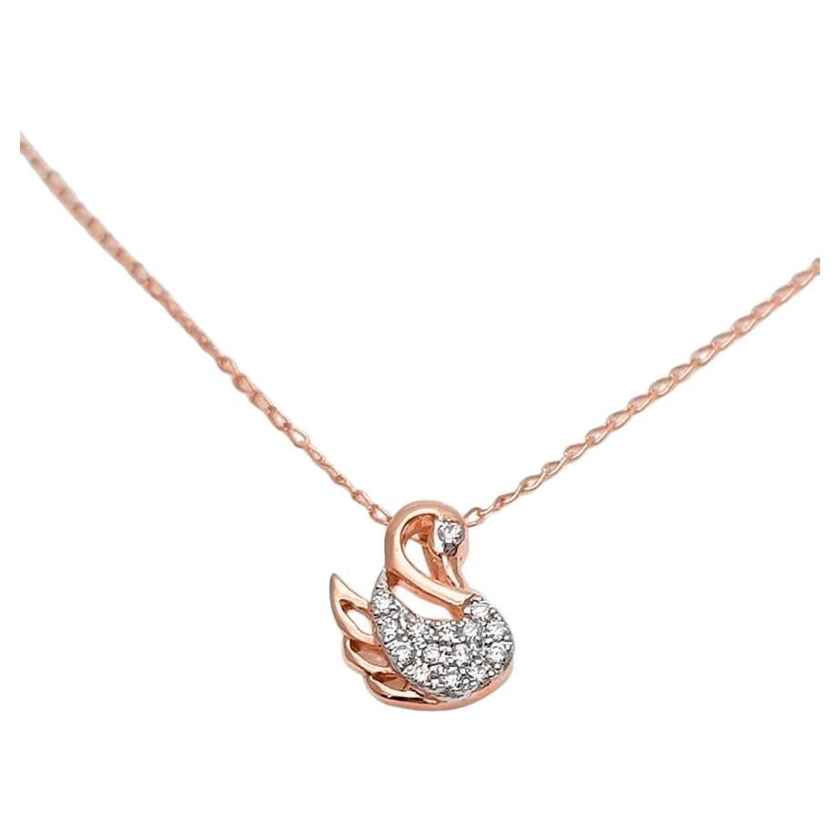 Diamond Swan Necklace is made of 14k solid gold available in three colors, White Gold / Rose Gold / Yellow Gold.

This Minimalist Delicate Necklace is made with 14k solid gold featuring shiny brilliant cut natural diamonds hand-set by a master