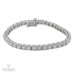 Bracciale tennis con diamanti in oro 14k