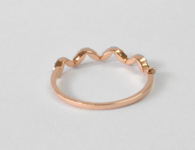 Customizable 14k Gold Diamond Wedding Band Ring Half Eternity Ring ...