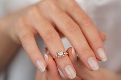 14K Gold Diana Modell Massivdiamantring 0, 40 ct F/G-SI