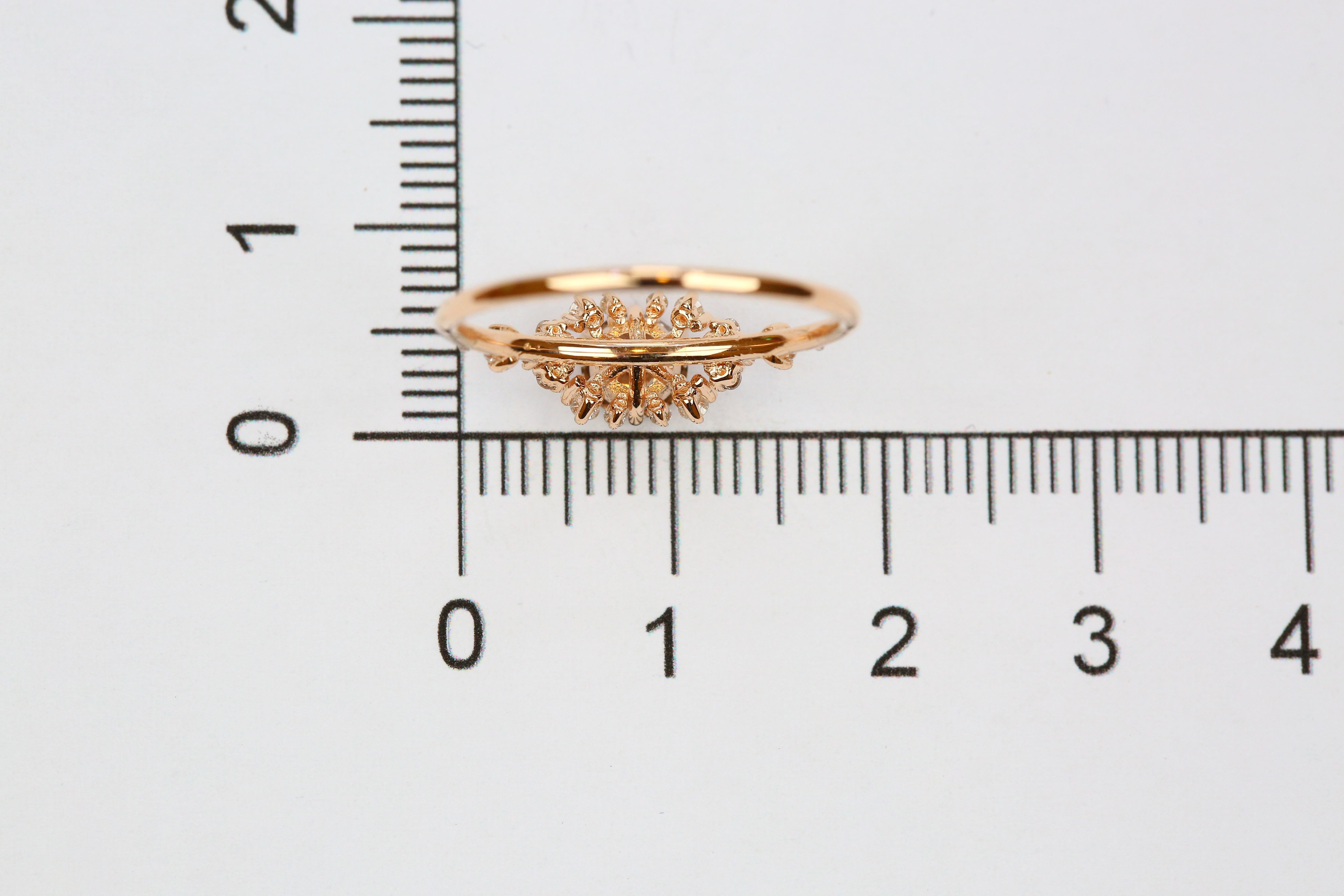 For Sale:  14K Gold Diana Model Solid Diamond Ring 0, 40 ct F/G-SI 8