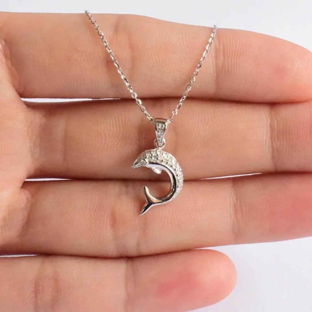 dolphin charm necklace
