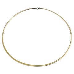 Collar de Eslabones Omega de Oro de 14 K de Doble Tono