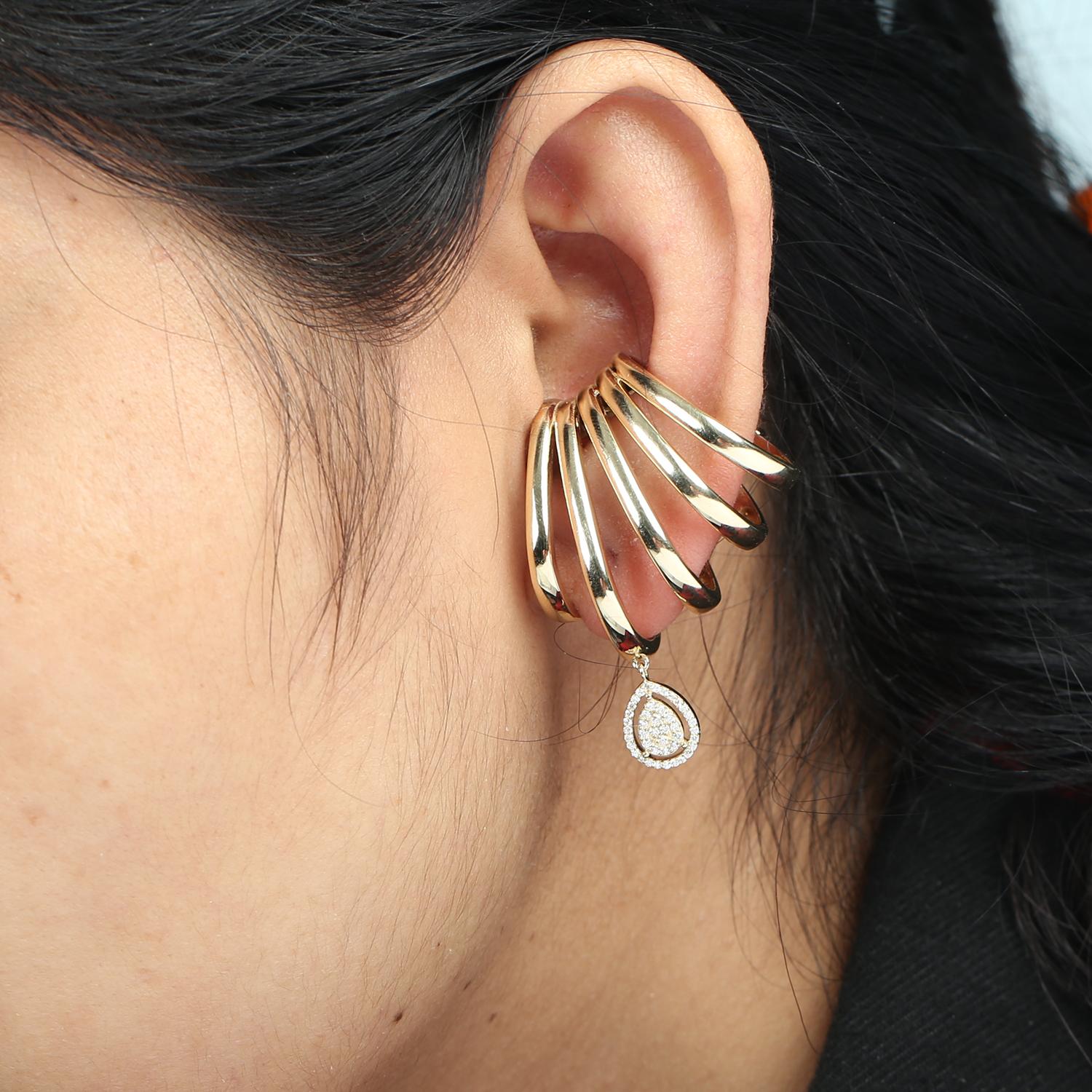 14KT: 19,931g, D: 0,35ct,  31X30 MM