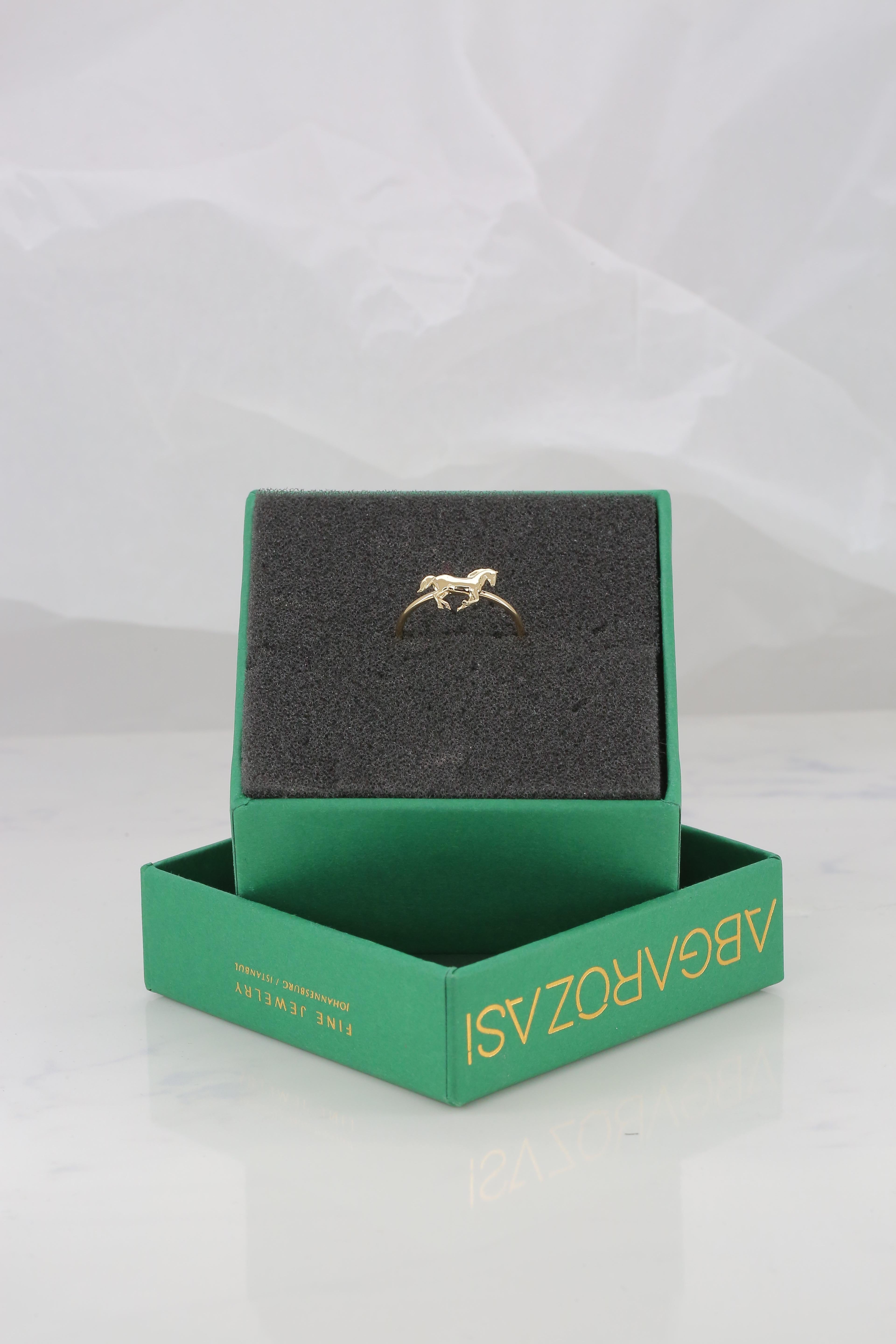 Im Angebot: 14K Gold Elefantenring, Rosay Elephant Ring, 14K Gold Elefanten-Tierring () 4