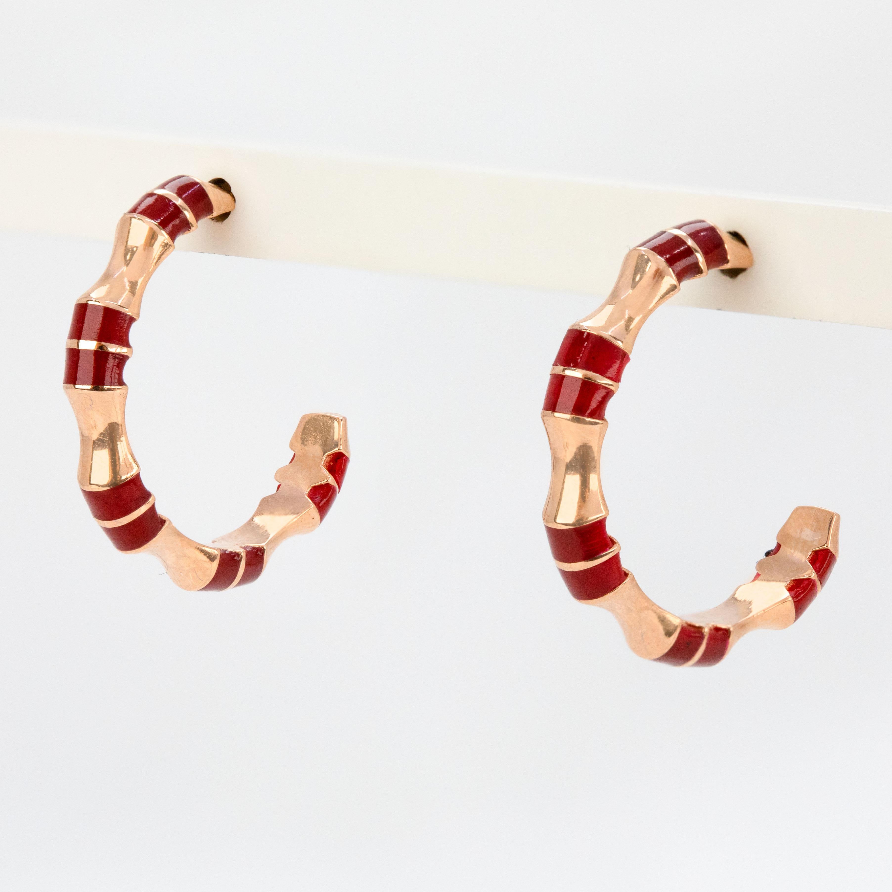 14K Gold White Enameled Circle Earrings - Solid Gold C Shaped Earrings, Gold and Burgundy Enameled Half Hoop Circle Earrings

This earrings was made with quality materials and excellent handwork. I guarantee the quality assurance of my handwork and