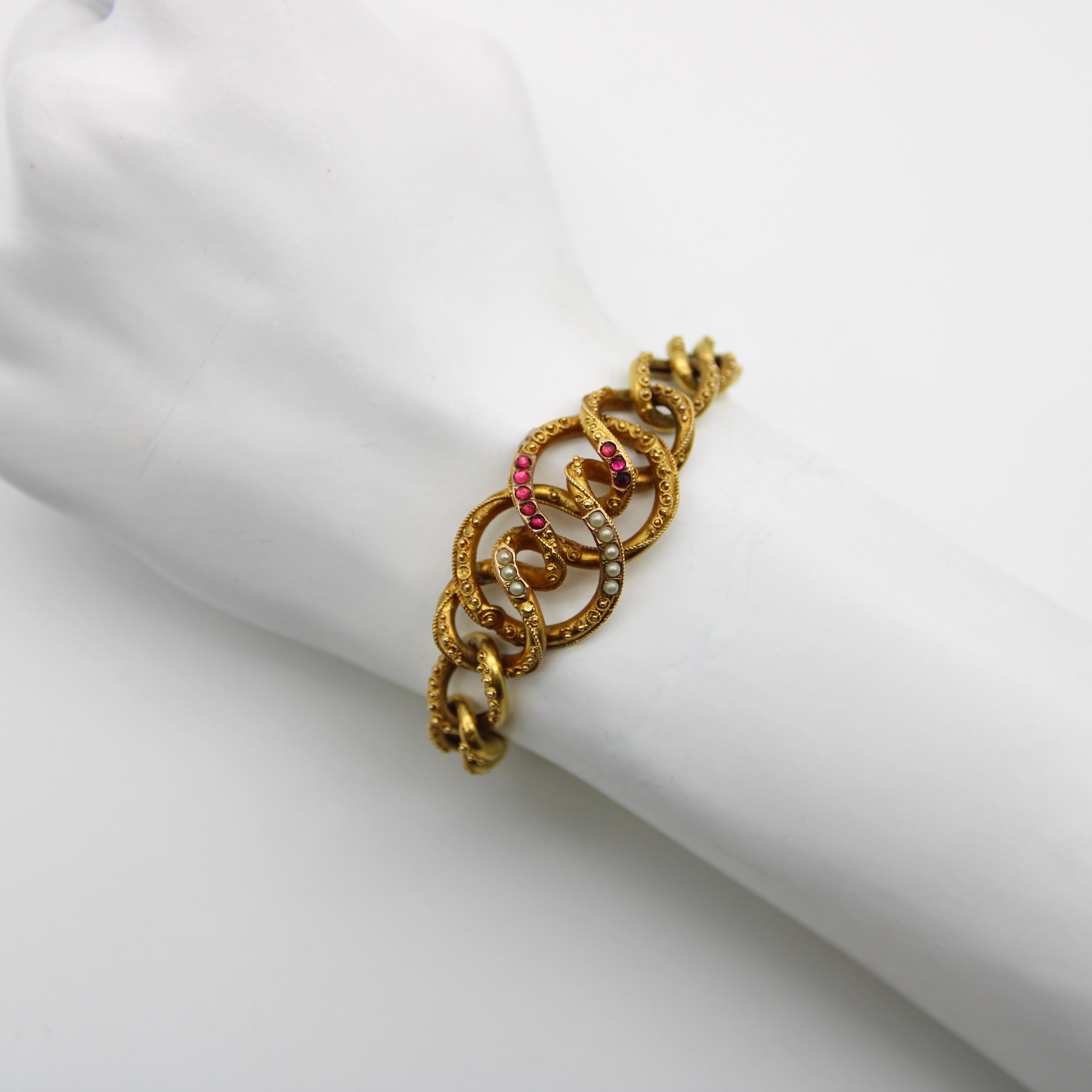 14k gold knot bracelet