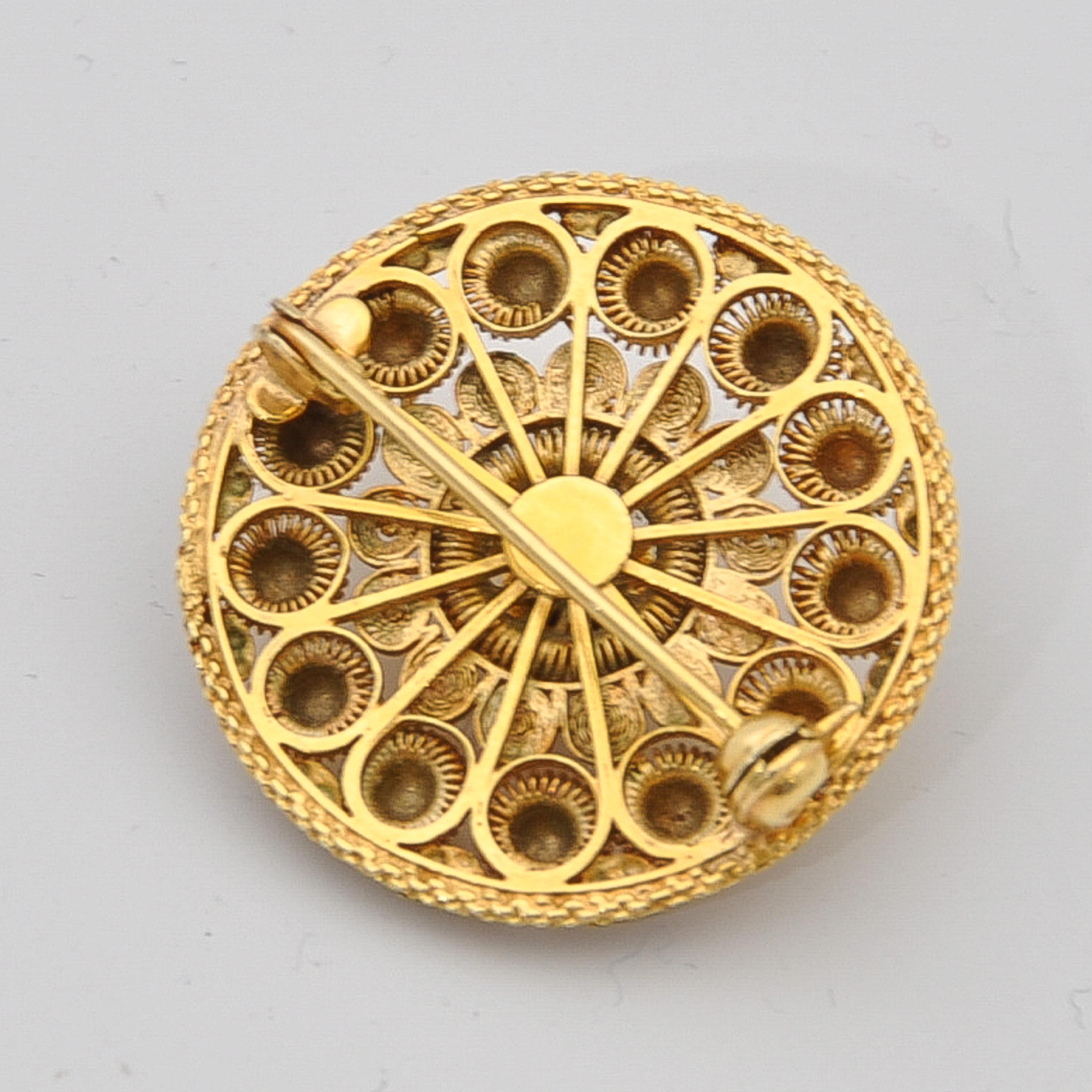 etruscan revival brooch