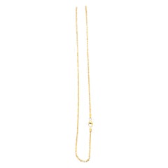 14k Gold Fancy Diamond Cut Italian Rose Gold  Chain, 18" Long