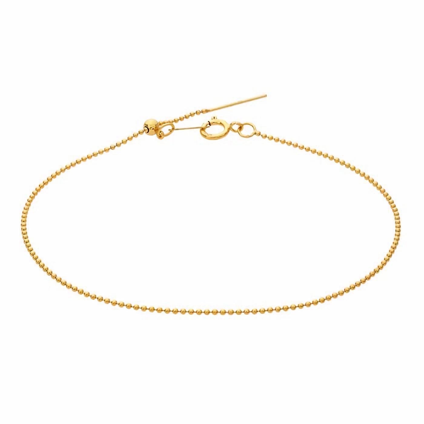 Bracciale a catena con perline Add-A-Bead riempito d'oro 14k In condizioni Nuovo in vendita a Brooklyn, NY