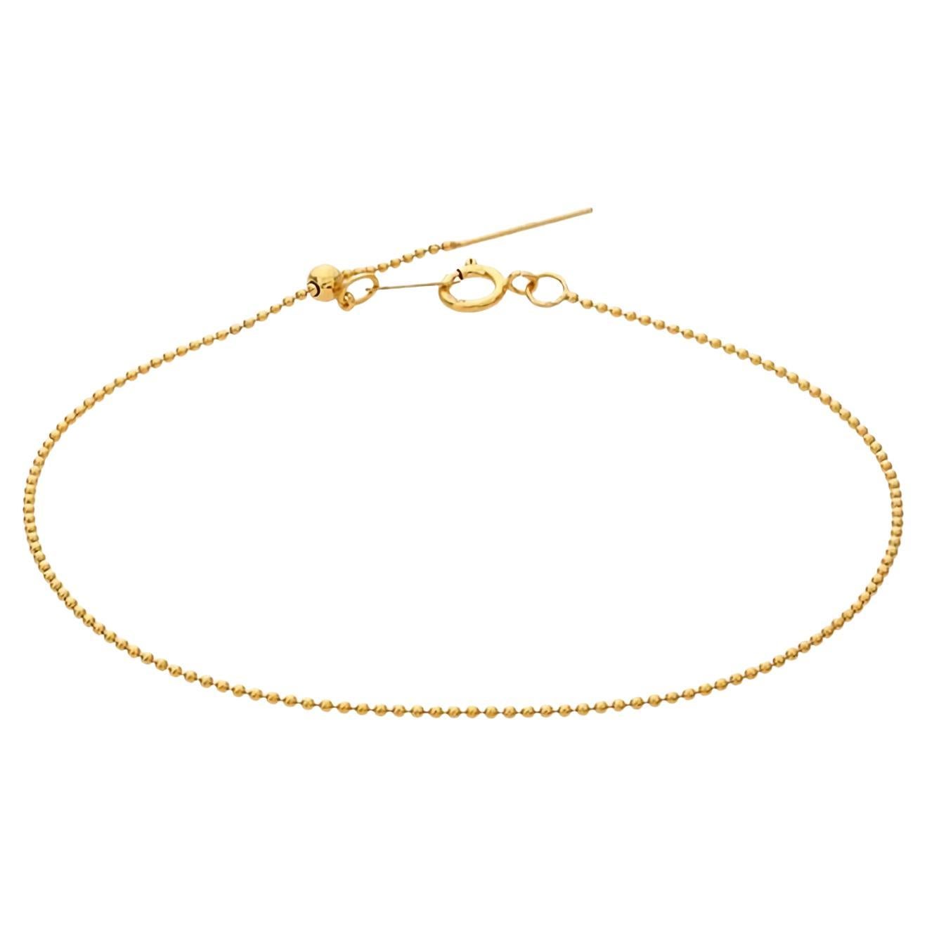 14k Gold Filled Add-A-Bead Bead Chain Bracelet