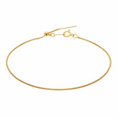 14k Gold Filled Add-A-Bead Box Chain Bracelet