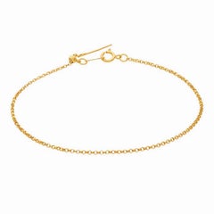 14k Gold Filled Add-A-Bead Rolo Chain Bracelet