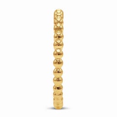 14k Gold gefüllter Perlenring 1,5 mm mit Perlen