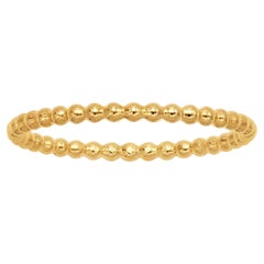 Anello con perline da 1,5 mm riempito d'oro 14k