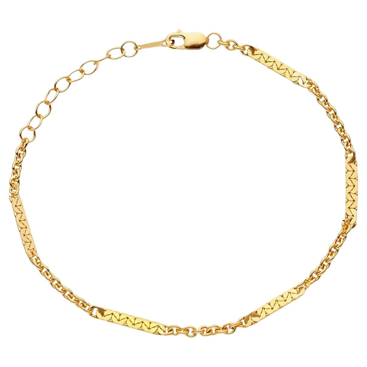 14k Gold Filled Cable Chain Bracelet