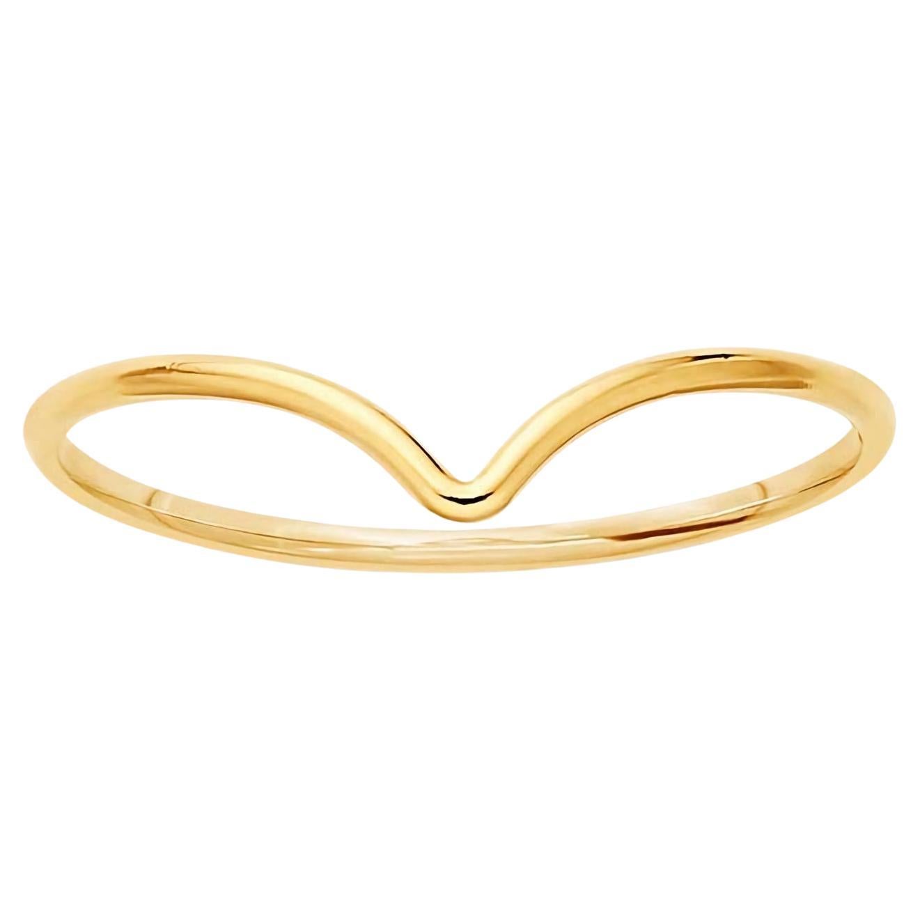14k Gold Filled Chevron Ring