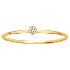 14k Gold gefüllt klar Edelstein Ring
