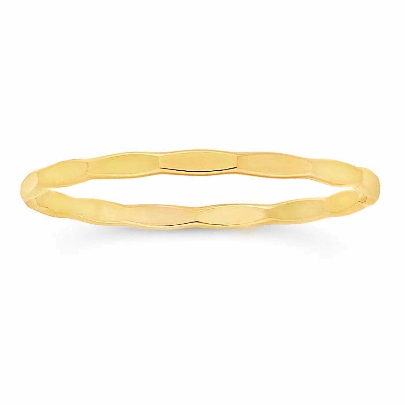 14k Gold gefüllter facettierter Ring im Zustand „Neu“ im Angebot in Brooklyn, NY