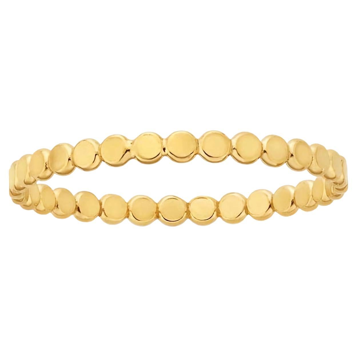 14k Gold gefüllter flacher Perlenring