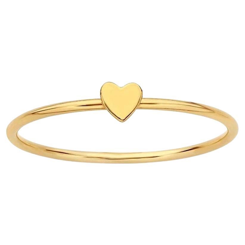 14k Gold Filled Heart Shape Ring