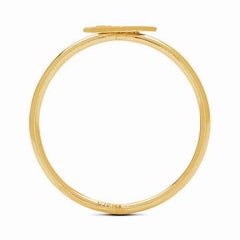 14k Gold gefüllter Leuchtring in Bolt-Form