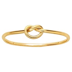 14k Gold gefüllter Love Knot-Ring