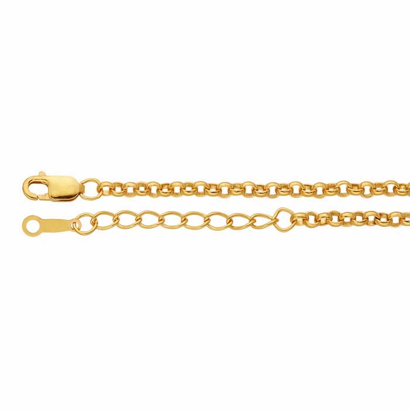 Pulsera de cadena Rolo rellena de oro de 14k en Nuevo estado para la venta en Brooklyn, NY