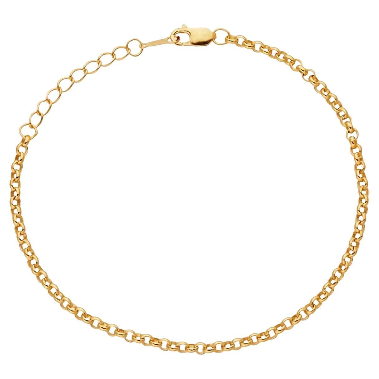 14k Gold Filled Rolo Chain Bracelet