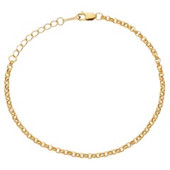 14k Gold Filled Rolo Chain Bracelet