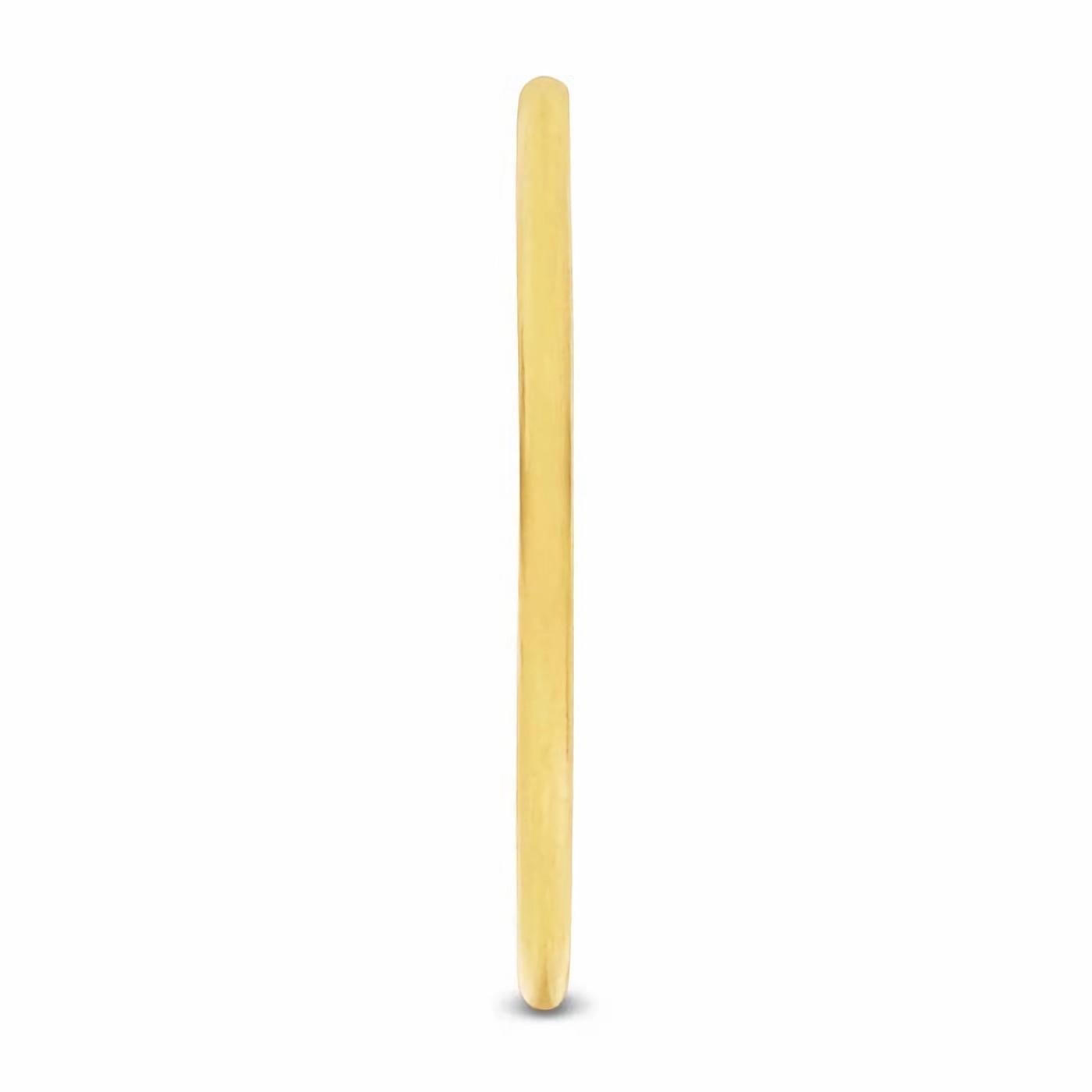 Dieser mit 14/20 Gelbgold gefüllte Ring ist ein Must-have zum Stapeln. Sein vielseitiges Design passt sowohl zu klassischen als auch zu trendigen Stilen. Kleinere Größen eignen sich perfekt als Knöchelringe, die zwischen dem ersten und zweiten