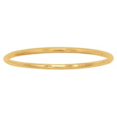 Anello a filo tondo riempito d'oro 14k