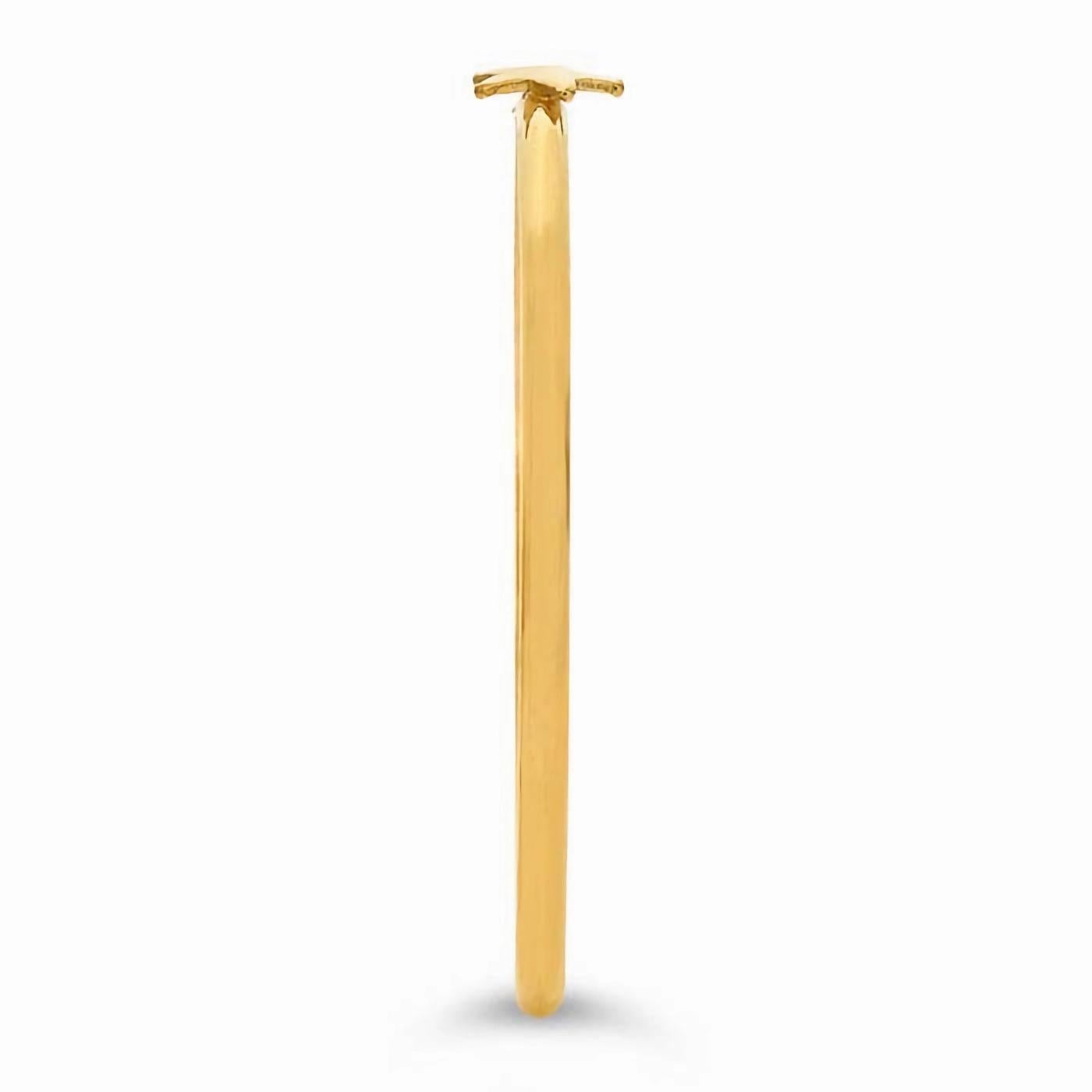 14k Gold gefüllter Sternform-Ring (Moderne) im Angebot